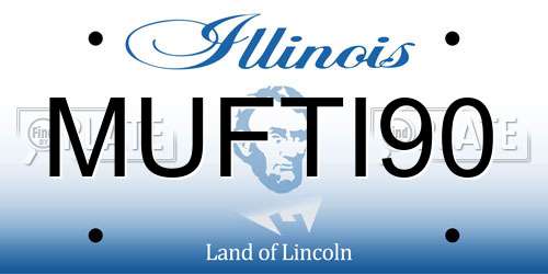 MUFTI90 Illinois License Plate