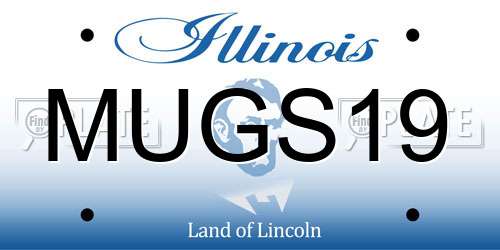 MUGS19 Illinois License Plate