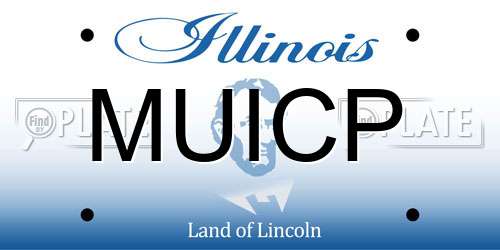 MUICP Illinois License Plate