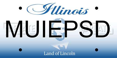 MUIEPSD Illinois License Plate