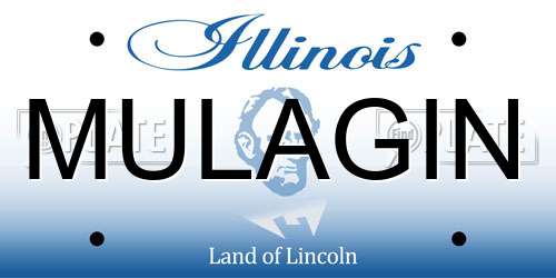 MULAGIN Illinois License Plate
