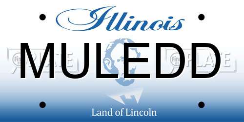 MULEDD Illinois License Plate