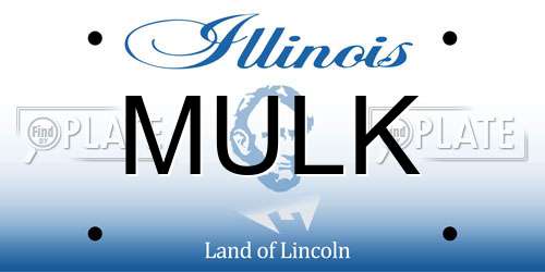 MULK Illinois License Plate
