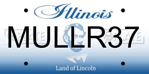 MULLR37 Illinois License Plate