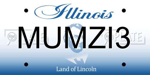 MUMZI3 Illinois License Plate