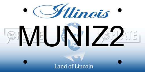 MUNIZ2 Illinois License Plate