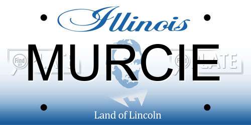 MURCIE Illinois License Plate