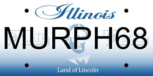 MURPH68 Illinois License Plate