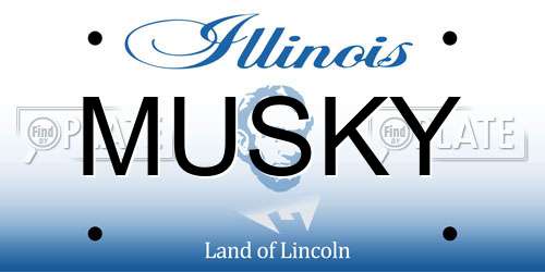MUSKY Illinois License Plate