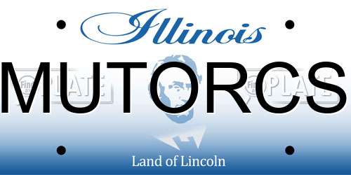 MUTORCS Illinois License Plate