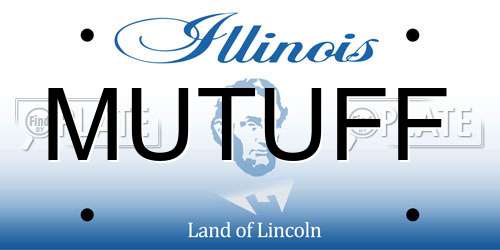 MUTUFF Illinois License Plate