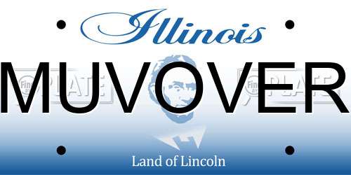 MUVOVER Illinois License Plate