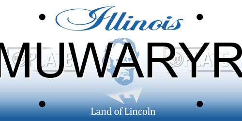 MUWARYR Illinois License Plate