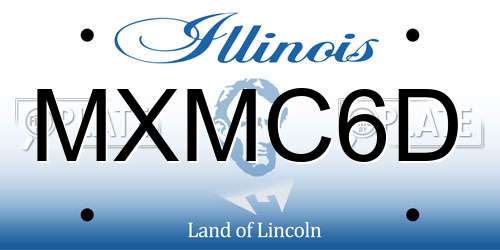 MXMC6D Illinois License Plate