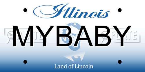 MYBABY Illinois License Plate