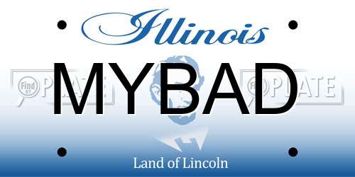 MYBAD Illinois License Plate