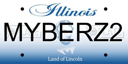 MYBERZ2 Illinois License Plate
