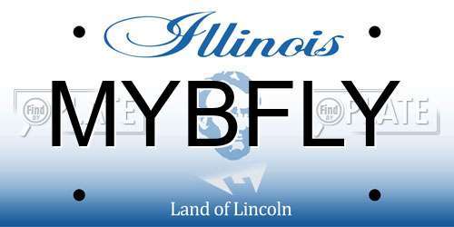 MYBFLY Illinois License Plate