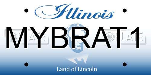 MYBRAT1 Illinois License Plate