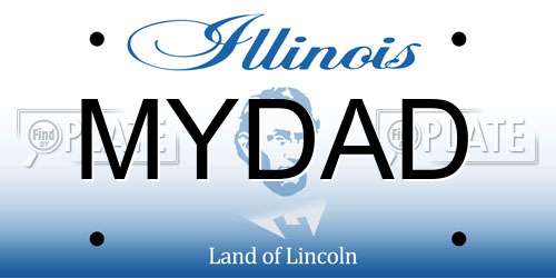 MYDAD Illinois License Plate