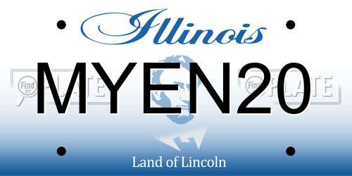 MYEN20 Illinois License Plate