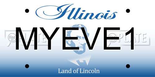 MYEVE1 Illinois License Plate