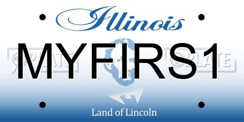 MYFIRS1 Illinois License Plate