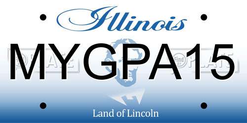 MYGPA15 Illinois License Plate