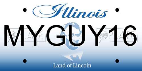 MYGUY16 Illinois License Plate