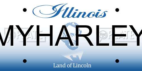 MYHARLEY Illinois License Plate