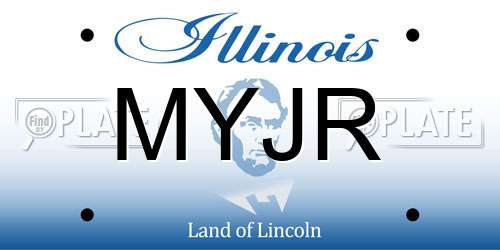 MYJR Illinois License Plate