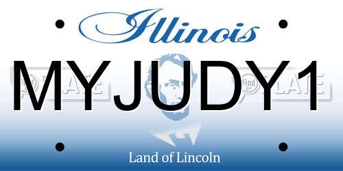 MYJUDY1 Illinois License Plate