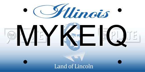 MYKEIQ Illinois License Plate