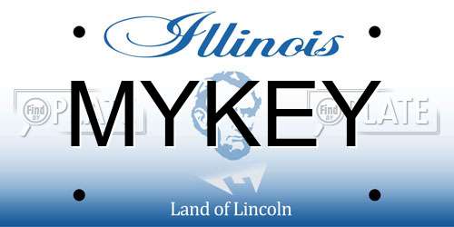 MYKEY Illinois License Plate