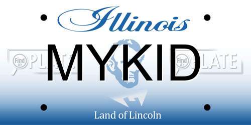 MYKID Illinois License Plate