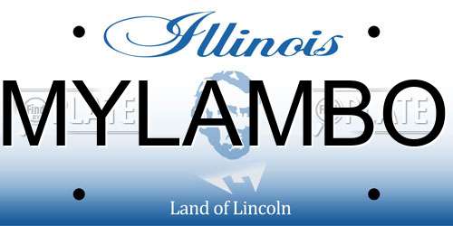 MYLAMBO Illinois License Plate