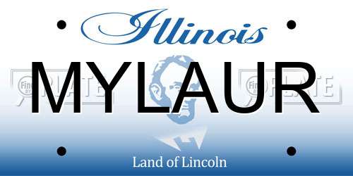 MYLAUR Illinois License Plate
