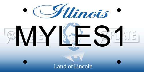 MYLES1 Illinois License Plate