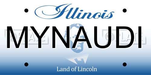 MYNAUDI Illinois License Plate