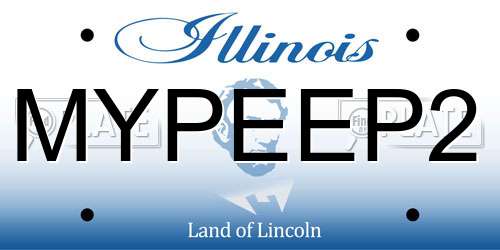 MYPEEP2 Illinois License Plate