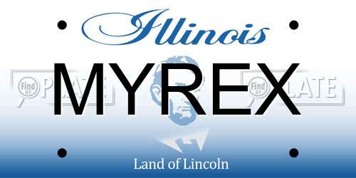 MYREX Illinois License Plate