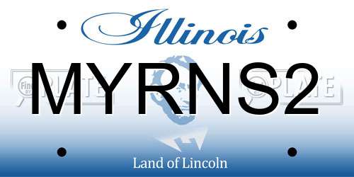 MYRNS2 Illinois License Plate