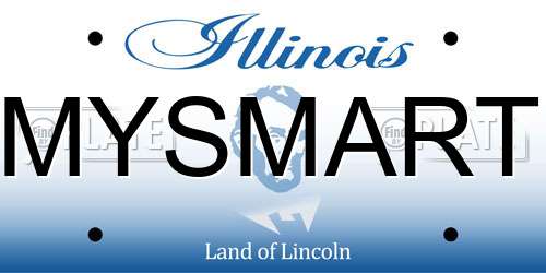 MYSMART Illinois License Plate