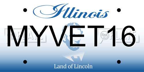 MYVET16 Illinois License Plate