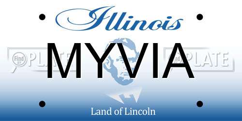 MYVIA Illinois License Plate