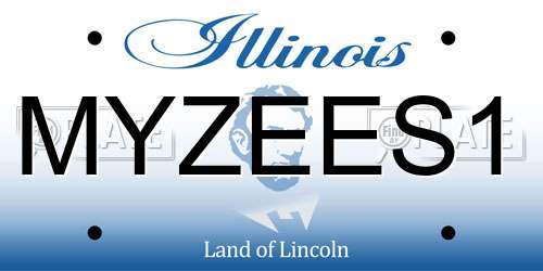 MYZEES1 Illinois License Plate