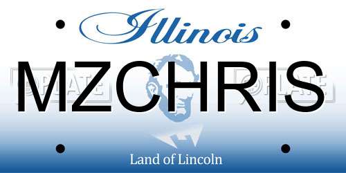 MZCHRIS Illinois License Plate