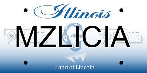 MZLICIA Illinois License Plate