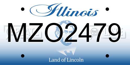 MZO2479 Illinois License Plate