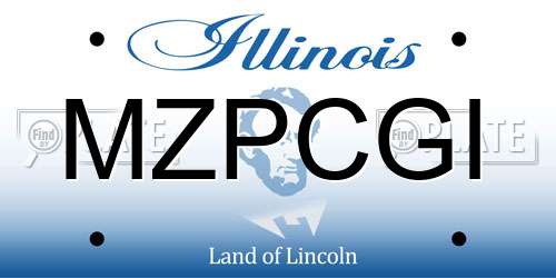 MZPCGI Illinois License Plate